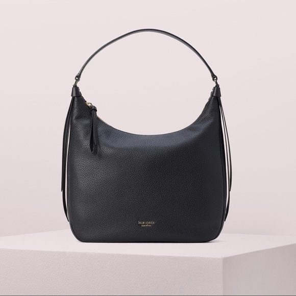 🎉 HP 🎉 Kate Spade Lake Large Hobo in Black - Picture 1 of 10